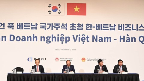 Tương lai hợp tác Việt - Hàn: Ưu tiên phát triển kinh tế xanh, kinh tế số - Ảnh 1. Tương lai hợp tác Việt - Hàn: Ưu tiên phát triển kinh tế xanh, kinh tế số - Ảnh 1.