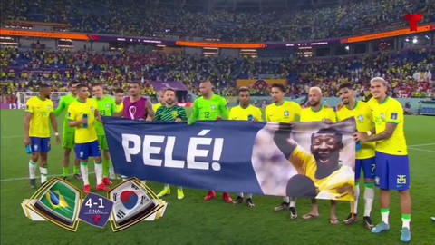 Pele xem Brazil đại thắng Hàn Quốc ở bệnh viện - Ảnh 1. Pele xem Brazil đại thắng Hàn Quốc ở bệnh viện - Ảnh 1.