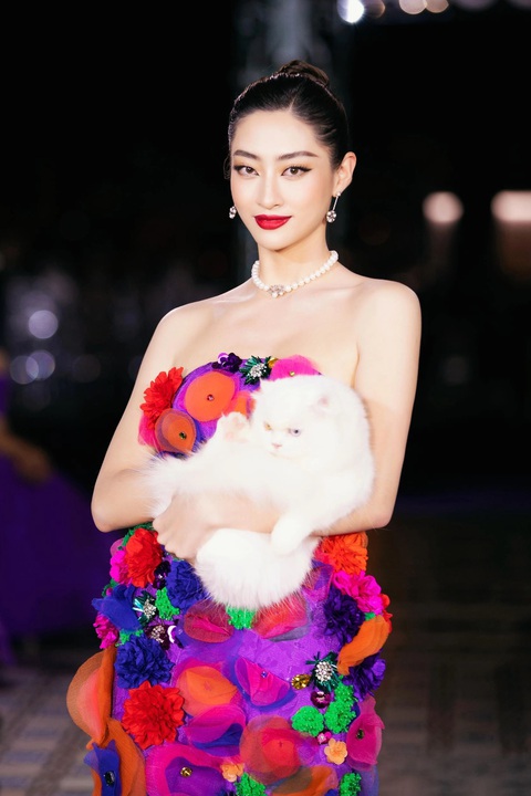 Đỗ Thị Hà gặp sự cố khi catwalk với bạn diễn 4 chân - Ảnh 5. Đỗ Thị Hà gặp sự cố khi catwalk với bạn diễn 4 chân - Ảnh 5.