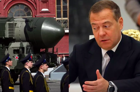 Ông Medvedev: Nga sẽ bị xé thành từng mảnh nếu không có vũ khí hạt nhân - Ảnh 1. Ông Medvedev: Nga sẽ bị xé thành từng mảnh nếu không có vũ khí hạt nhân - Ảnh 1.