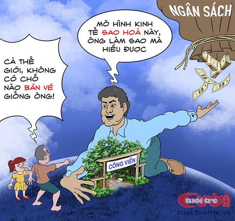 Tiền bán vé vào công viên không đủ... trả lương cho người bán vé - Ảnh 1. Tiền bán vé vào công viên không đủ... trả lương cho người bán vé - Ảnh 1.