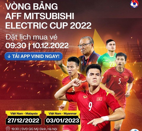Vé xem tuyển Việt Nam đá AFF Cup 2022 cao nhất 600.000 đồng - Ảnh 1. Vé xem tuyển Việt Nam đá AFF Cup 2022 cao nhất 600.000 đồng - Ảnh 1.