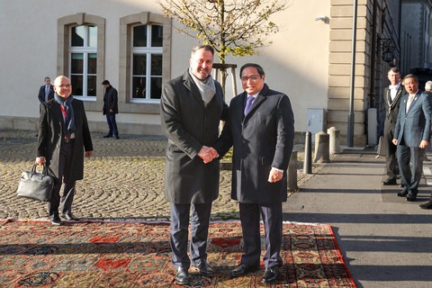 Thủ tướng Phạm Minh Chính đề nghị Luxembourg xây dựng trung tâm tài chính tại TP.HCM - Ảnh 1. Thủ tướng Phạm Minh Chính đề nghị Luxembourg xây dựng trung tâm tài chính tại TP.HCM - Ảnh 1.