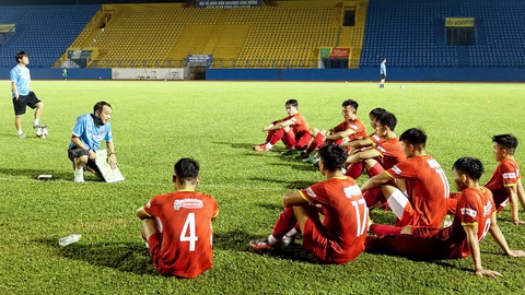 Tuyển U23 Việt Nam nỗ lực hoàn thiện lối chơi - Ảnh 1. Tuyển U23 Việt Nam nỗ lực hoàn thiện lối chơi - Ảnh 1.