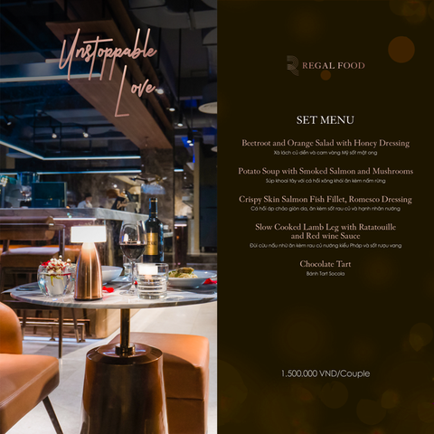 Set menu Unstoppable Love của Regal Food Victoria - Khi bài ca tình yêu cất lời - Ảnh 2. Set menu Unstoppable Love của Regal Food Victoria - Khi bài ca tình yêu cất lời - Ảnh 2.