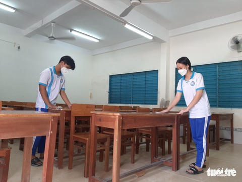 Miền Tây ‘dồn sức’ cho học sinh đến trường học trực tiếp từ ngày mai 14-2 - Ảnh 2. Miền Tây ‘dồn sức’ cho học sinh đến trường học trực tiếp từ ngày mai 14-2 - Ảnh 2.