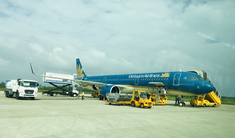 Vietnam Airlines mở check-in online tại sân bay Liên Khương - Ảnh 1. Vietnam Airlines mở check-in online tại sân bay Liên Khương - Ảnh 1.