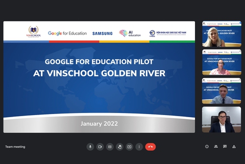 Vinschool hợp tác với Google và Samsung nâng cao chất lượng dạy - học - Ảnh 1. Vinschool hợp tác với Google và Samsung nâng cao chất lượng dạy - học - Ảnh 1.