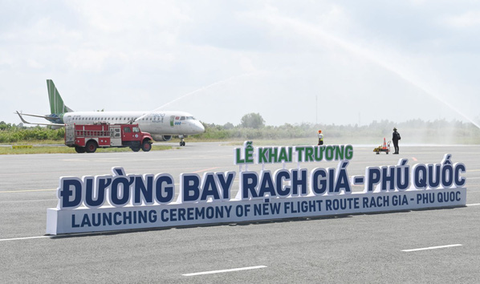 Đường bay Rạch Giá - Phú Quốc được khai thác trở lại - Ảnh 1. Đường bay Rạch Giá - Phú Quốc được khai thác trở lại - Ảnh 1.