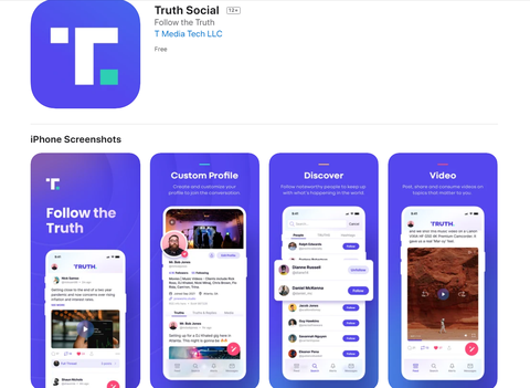 Truth Social - mạng xã hội của ông Trump - lên App Store - Ảnh 1. Truth Social - mạng xã hội của ông Trump - lên App Store - Ảnh 1.