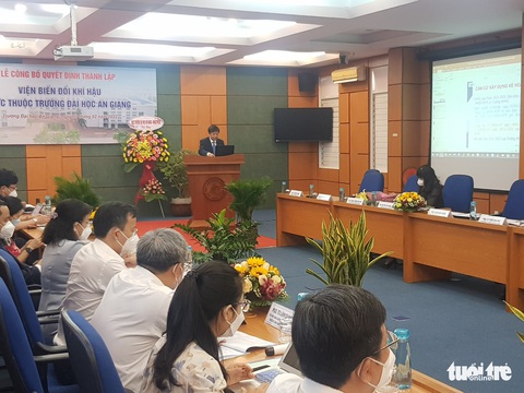Đại học Quốc gia TP.HCM công bố quyết định thành lập Viện Biến đổi khí hậu - Ảnh 2. Đại học Quốc gia TP.HCM công bố quyết định thành lập Viện Biến đổi khí hậu - Ảnh 2.