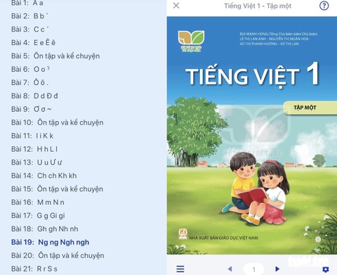 Lạ lùng sách Tiếng Việt 1 không dạy chữ P, hiệu trưởng viết tâm thư cho bộ trưởng - Ảnh 1. Lạ lùng sách Tiếng Việt 1 không dạy chữ P, hiệu trưởng viết tâm thư cho bộ trưởng - Ảnh 1.