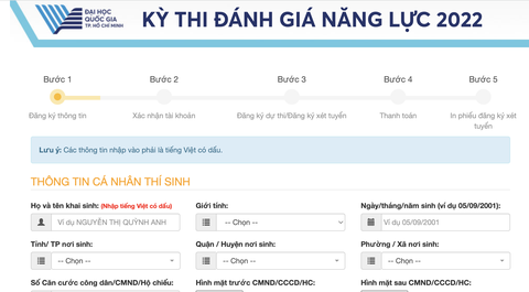 Cổng đăng ký thi năng lực hoạt động trở lại, gần 58.000 thí sinh đăng ký - Ảnh 1. Cổng đăng ký thi năng lực hoạt động trở lại, gần 58.000 thí sinh đăng ký - Ảnh 1.