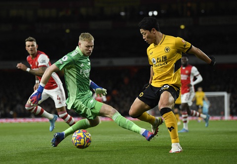 Pha phản lưới phút 90+5 giúp Arsenal ngược dòng kịch tính - Ảnh 2. Pha phản lưới phút 90+5 giúp Arsenal ngược dòng kịch tính - Ảnh 2.