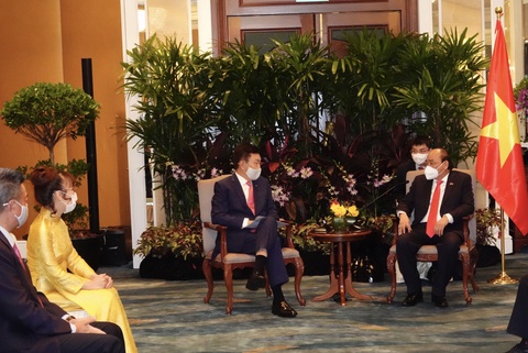 Chủ tịch nước tiếp nhiều tập đoàn, doanh nghiệp lớn tại Singapore - Ảnh 2. Chủ tịch nước tiếp nhiều tập đoàn, doanh nghiệp lớn tại Singapore - Ảnh 2.