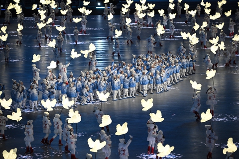 Ấn tượng lễ khai mạc Olympic mùa đông Bắc Kinh 2022 - Ảnh 8. Ấn tượng lễ khai mạc Olympic mùa đông Bắc Kinh 2022 - Ảnh 8.