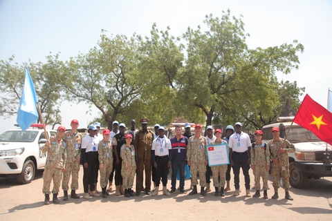 Lực lượng Mũ nồi xanh Việt mang mùa xuân ấm áp đến với tù nhân ở Nam Sudan - Ảnh 1. Lực lượng Mũ nồi xanh Việt mang mùa xuân ấm áp đến với tù nhân ở Nam Sudan - Ảnh 1.