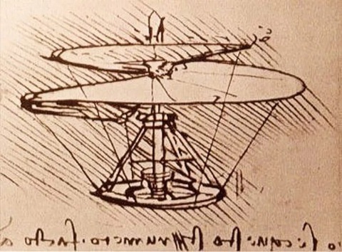 Bản phác thảo 500 năm tuổi của Leonardo Da Vinci giúp chế tạo máy bay không người lái - Ảnh 1. Bản phác thảo 500 năm tuổi của Leonardo Da Vinci giúp chế tạo máy bay không người lái - Ảnh 1.