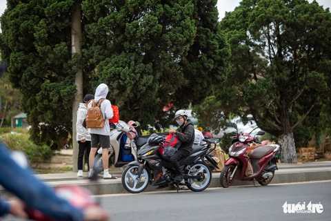 Ồ ạt khách du xuân, Đà Lạt trở thành biển người - Ảnh 4. Ồ ạt khách du xuân, Đà Lạt trở thành biển người - Ảnh 4.