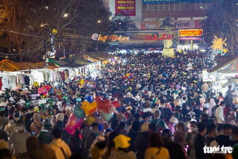 Ồ ạt khách du xuân, Đà Lạt trở thành biển người - Ảnh 6. Ồ ạt khách du xuân, Đà Lạt trở thành biển người - Ảnh 6.