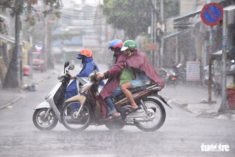 Đầu năm TP.HCM đón cơn mưa trái mùa nặng hạt - Ảnh 2. Đầu năm TP.HCM đón cơn mưa trái mùa nặng hạt - Ảnh 2.