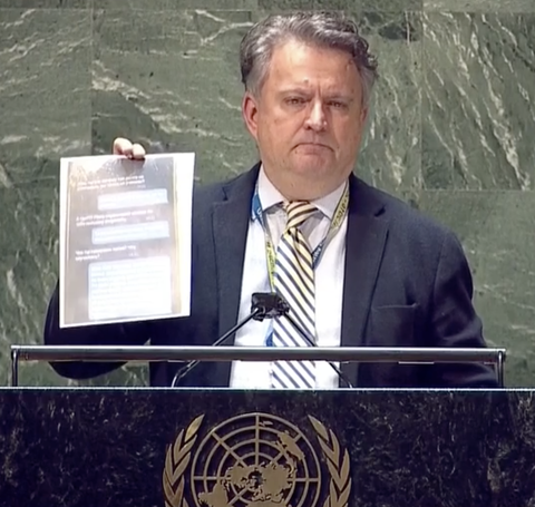 Đại sứ Ukraine đọc lời cuối của lính Nga tử trận gửi mẹ tại LHQ, Nga nói đó là tin giả - Ảnh 1. Đại sứ Ukraine đọc lời cuối của lính Nga tử trận gửi mẹ tại LHQ, Nga nói đó là tin giả - Ảnh 1.