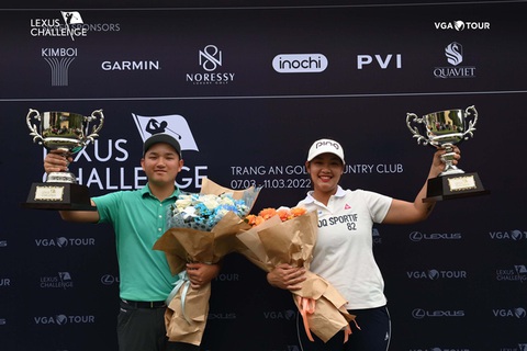 Nguyễn Anh Minh và Nguyễn Thảo My vô địch Giải golf Lexus Challenge 2022 - Ảnh 1. Nguyễn Anh Minh và Nguyễn Thảo My vô địch Giải golf Lexus Challenge 2022 - Ảnh 1.