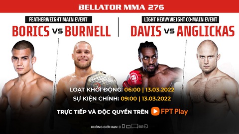 Bellator MMA 276: Adam Borics so tài Mads Burnell - Ảnh 1. Bellator MMA 276: Adam Borics so tài Mads Burnell - Ảnh 1.