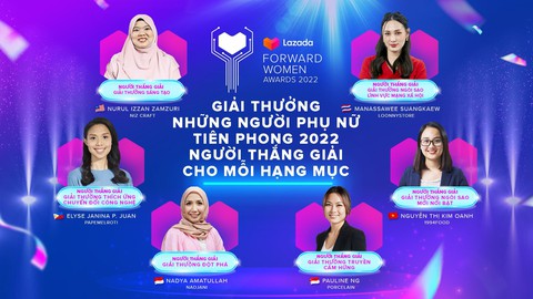 Đại diện Việt Nam giành giải ‘Ngôi sao mới nổi bật’ tại Lazada Forward Women Awards - Ảnh 1. Đại diện Việt Nam giành giải ‘Ngôi sao mới nổi bật’ tại Lazada Forward Women Awards - Ảnh 1.