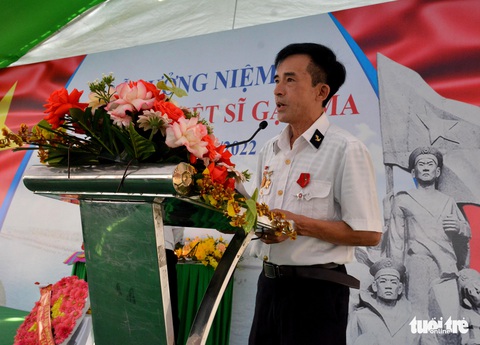 Đồng đội, người thân tưởng niệm 64 liệt sĩ Gạc Ma - Ảnh 2. Đồng đội, người thân tưởng niệm 64 liệt sĩ Gạc Ma - Ảnh 2.