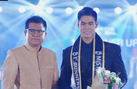 Danh Chiếu Linh đoạt giải Á vương 1 Mister Global - Ảnh 1. Danh Chiếu Linh đoạt giải Á vương 1 Mister Global - Ảnh 1.