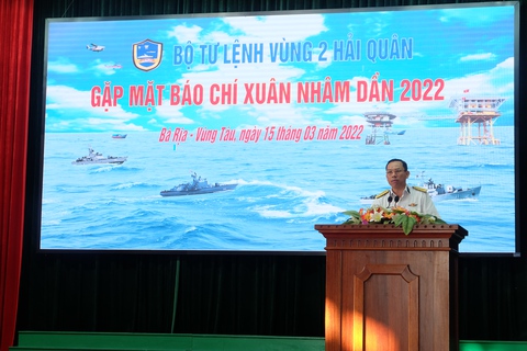Bộ tư lệnh Vùng 2 Hải quân gặp mặt báo chí đầu năm 2022 - Ảnh 1. Bộ tư lệnh Vùng 2 Hải quân gặp mặt báo chí đầu năm 2022 - Ảnh 1.