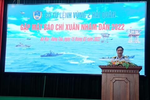 Bộ tư lệnh Vùng 2 Hải quân gặp mặt báo chí đầu năm 2022 - Ảnh 2. Bộ tư lệnh Vùng 2 Hải quân gặp mặt báo chí đầu năm 2022 - Ảnh 2.