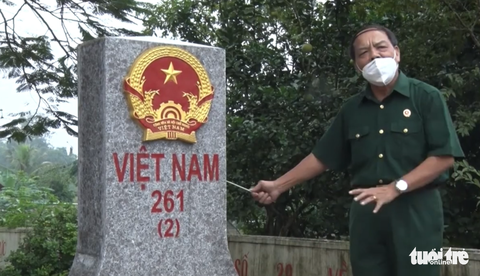 Mốc chủ quyền biển đảo, biên giới trong sân trường - Ảnh 4. Mốc chủ quyền biển đảo, biên giới trong sân trường - Ảnh 4.