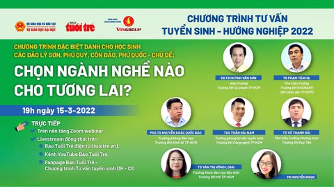 Tối 15-3: Chương trình tư vấn đặc biệt dành cho học sinh 4 đảo - Ảnh 1. Tối 15-3: Chương trình tư vấn đặc biệt dành cho học sinh 4 đảo - Ảnh 1.