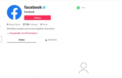Facebook giờ cũng có tài khoản TikTok - Ảnh 1. Facebook giờ cũng có tài khoản TikTok - Ảnh 1.