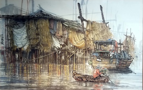 Xem cuộc sống đương đại trong tranh thủy mặc - Ảnh 6. Xem cuộc sống đương đại trong tranh thủy mặc - Ảnh 6.