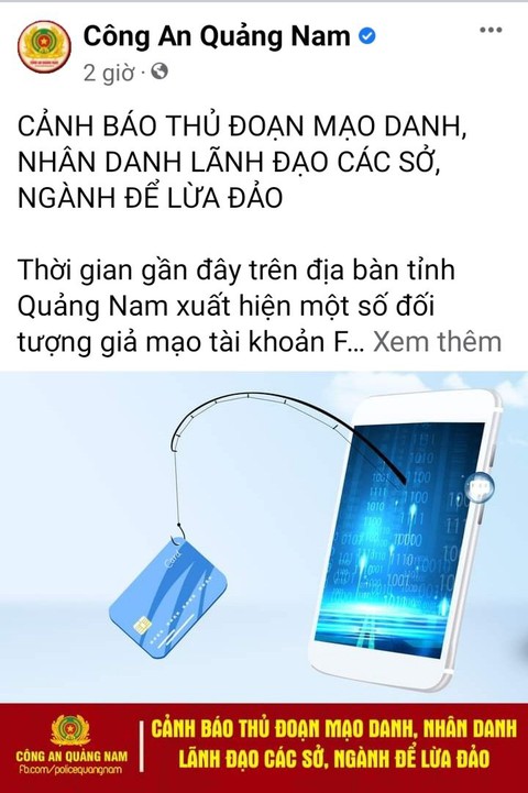 Giả mạo Facebook, Zalo lãnh đạo nhắn tin cấp dưới chuyển, cho vay mượn tiền - Ảnh 1. Giả mạo Facebook, Zalo lãnh đạo nhắn tin cấp dưới chuyển, cho vay mượn tiền - Ảnh 1.