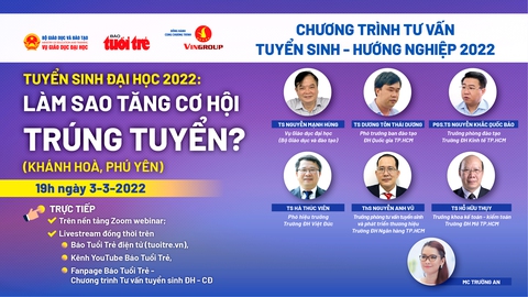 19h tối nay 3-3 tư vấn tuyển sinh: Làm sao tăng cơ hội trúng tuyển? - Ảnh 1. 19h tối nay 3-3 tư vấn tuyển sinh: Làm sao tăng cơ hội trúng tuyển? - Ảnh 1.
