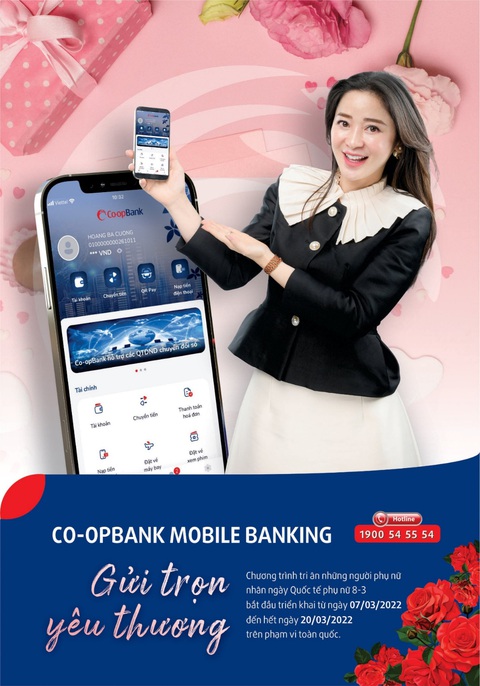 ‘Co-opBank Mobile Banking - Gửi trọn yêu thương’ tới khách hàng nữ - Ảnh 2. ‘Co-opBank Mobile Banking - Gửi trọn yêu thương’ tới khách hàng nữ - Ảnh 2.