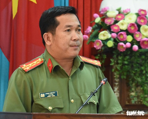 Đại tá Đinh Văn Nơi vẫn tiếp tục điều hành Công an tỉnh An Giang - Ảnh 1. Đại tá Đinh Văn Nơi vẫn tiếp tục điều hành Công an tỉnh An Giang - Ảnh 1.