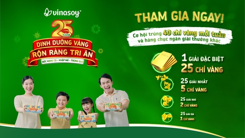 Vinasoy - 25 năm dinh dưỡng vàng, rộn ràng tri ân - Ảnh 2. Vinasoy - 25 năm dinh dưỡng vàng, rộn ràng tri ân - Ảnh 2.