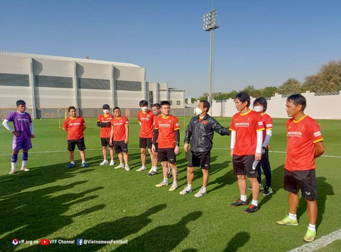 U23 Việt Nam tập buổi đầu tiên tại UAE, chờ đấu U23 Iraq và U23 Croatia - Ảnh 1. U23 Việt Nam tập buổi đầu tiên tại UAE, chờ đấu U23 Iraq và U23 Croatia - Ảnh 1.
