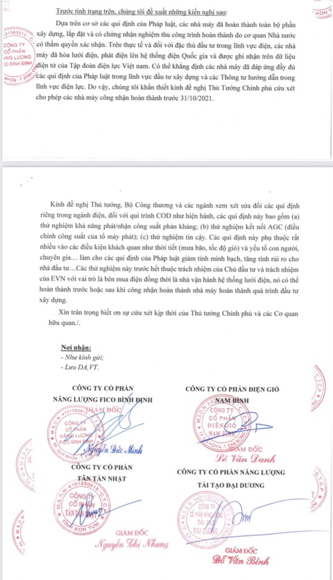 Nhà đầu tư điện gió kêu cứu Thủ tướng vì nguy cơ phá sản do… chờ cơ chế - Ảnh 2. Nhà đầu tư điện gió kêu cứu Thủ tướng vì nguy cơ phá sản do… chờ cơ chế - Ảnh 2.