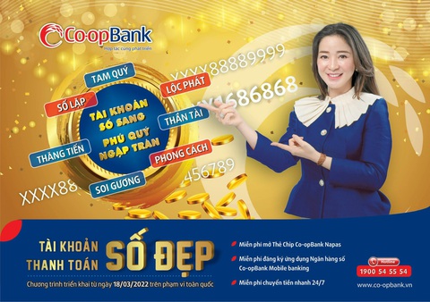Tài khoản số đẹp Co-opBank - Nhiều lựa chọn cho khách hàng - Ảnh 1. Tài khoản số đẹp Co-opBank - Nhiều lựa chọn cho khách hàng - Ảnh 1.