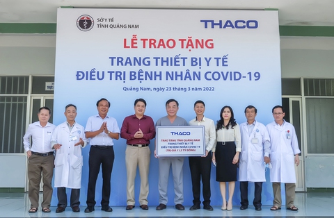 THACO tiếp tục hỗ trợ thiết bị y tế điều trị bệnh nhân COVID-19 - Ảnh 1. THACO tiếp tục hỗ trợ thiết bị y tế điều trị bệnh nhân COVID-19 - Ảnh 1.