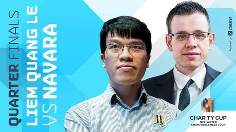 Đánh bại David Navara, Quang Liêm vào bán kết Charity Cup - Ảnh 1. Đánh bại David Navara, Quang Liêm vào bán kết Charity Cup - Ảnh 1.