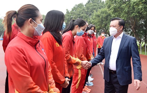 Bí thư Hà Nội yêu cầu đảm bảo tiến độ các hạng mục phục vụ SEA Games 31 - Ảnh 1. Bí thư Hà Nội yêu cầu đảm bảo tiến độ các hạng mục phục vụ SEA Games 31 - Ảnh 1.