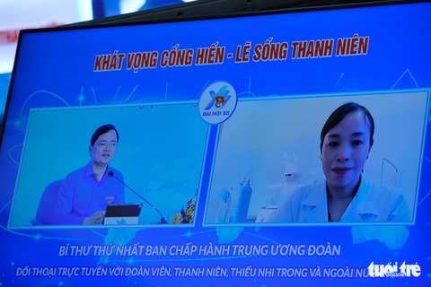 Bí thư thứ nhất Trung ương Đoàn đối thoại trực tuyến với chủ đề Khát vọng cống hiến - Ảnh 7. Bí thư thứ nhất Trung ương Đoàn đối thoại trực tuyến với chủ đề Khát vọng cống hiến - Ảnh 7.