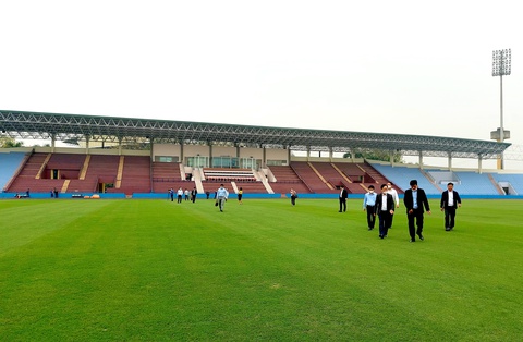 Sân Việt Trì chào đón thầy trò HLV Park Hang Seo đến thi đấu SEA Games 31 - Ảnh 7. Sân Việt Trì chào đón thầy trò HLV Park Hang Seo đến thi đấu SEA Games 31 - Ảnh 7.